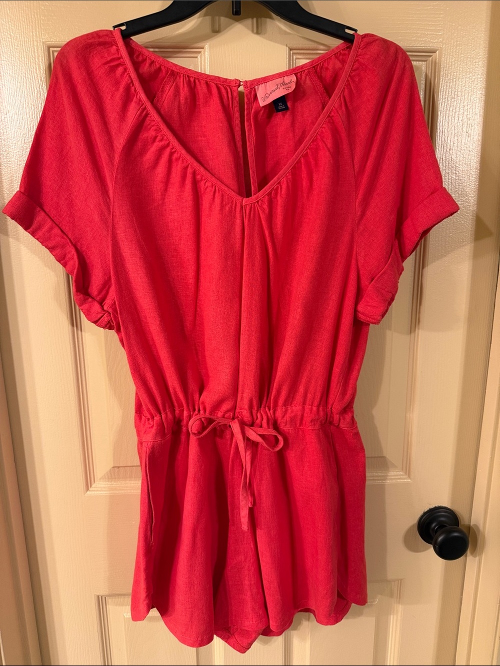 Universal Thread Red Cinched-Waist Romper